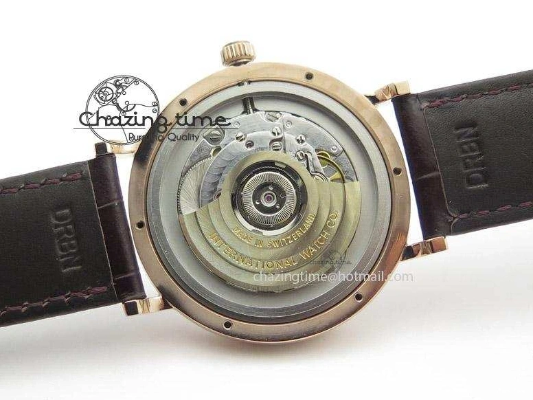 MIROTIME 0425 Modern Portofino SCHAFFHAUSEN RG MKF 1:1 V2 Best Edition White Dial On Brown Leather Strap A 7344